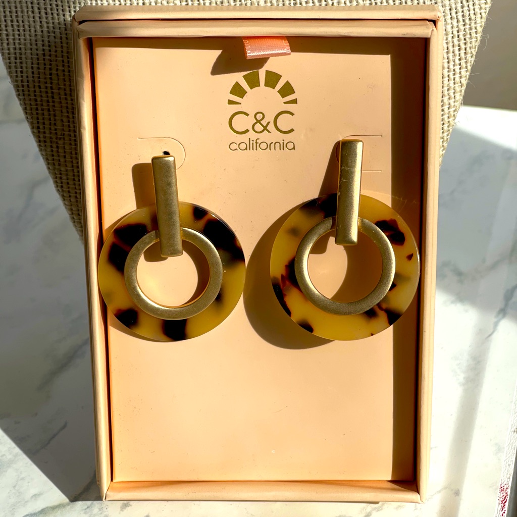 C&C Tortoise Color Earrings